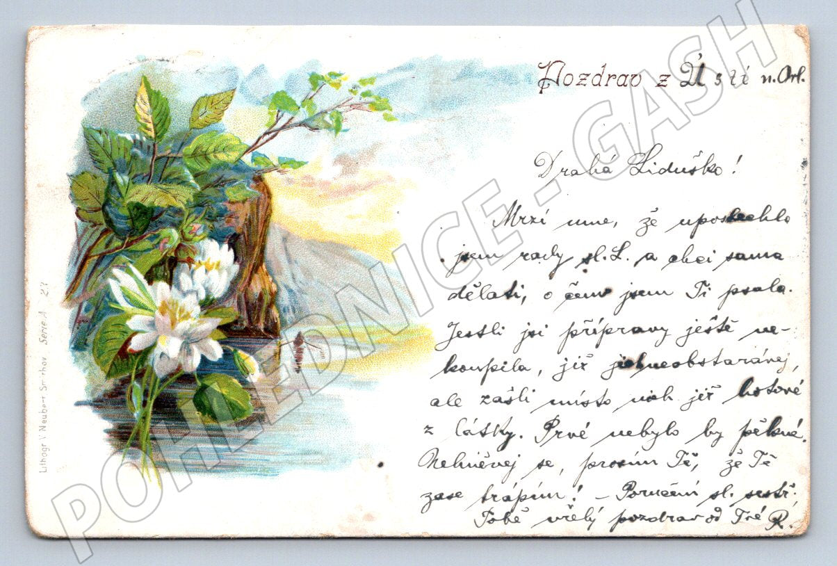 Postcard GREETINGS FROM USTÍ NAD ORLICÍ (M2628)