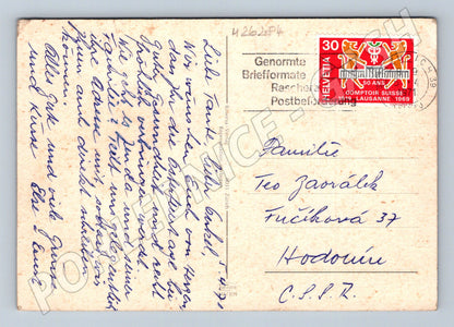 Pohlednice Švýcarsko Curych panorama města 1969 (M26284)