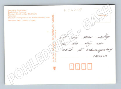 Pohlednice Německo Schwarzenberg multi-view 1988 (M26288)