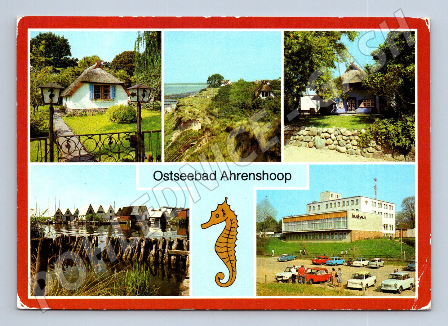 Pohlednice Německo Ostseebad Ahrenshoop různé pohledy 1984 (M26295)