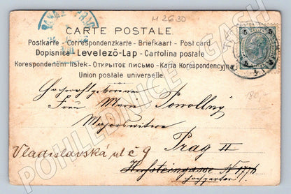 Postcard woman with dolls colored 1902 (M2630)