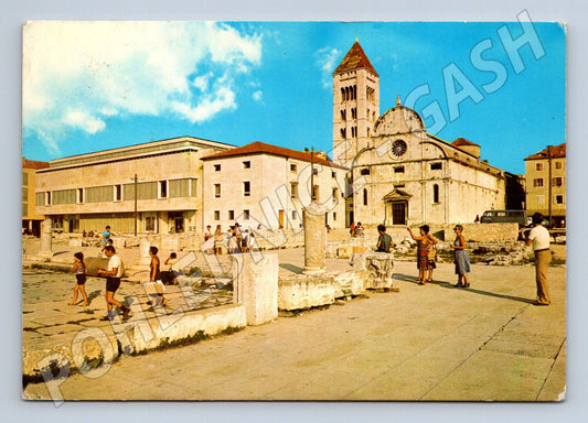 Pohlednice Jugoslávie Zadar kostel a antické ruiny 1980 (M26318)