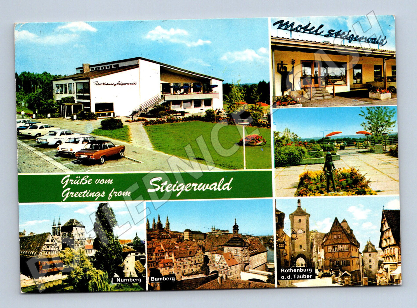 Německo Steigerwald, Norimberk, Bamberk, Rothenburg 1983 (M26323)