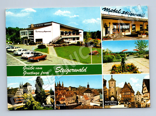 Německo Steigerwald, Norimberk, Bamberk, Rothenburg 1983 (M26323)