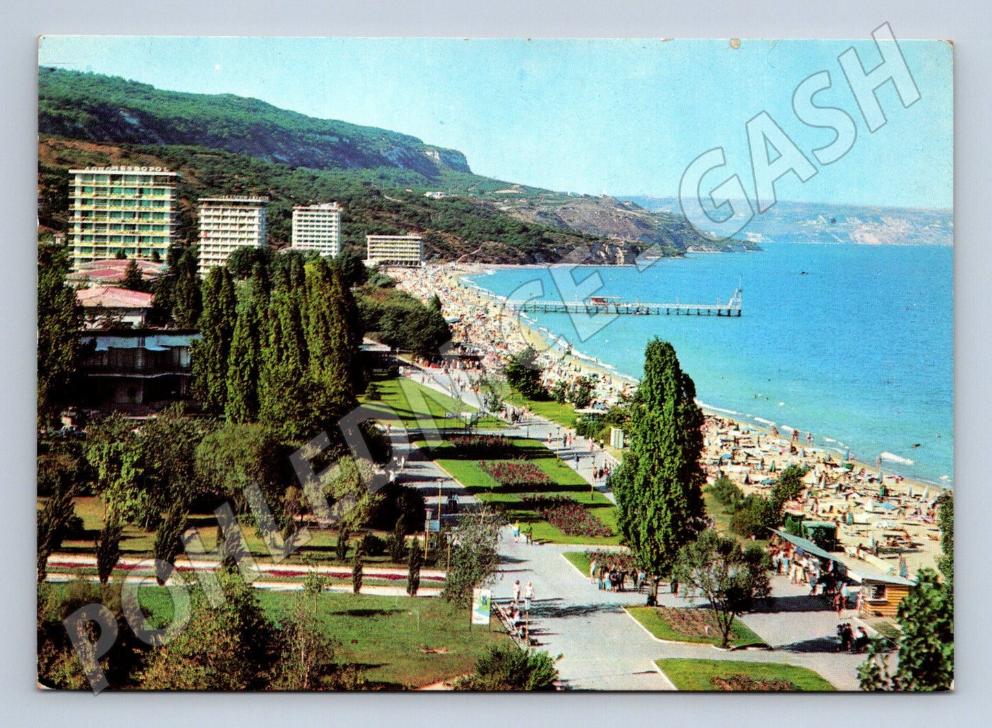 Pohlednice Bulharsko Zlatni Pyasatsi pláž a hotely (M26329)