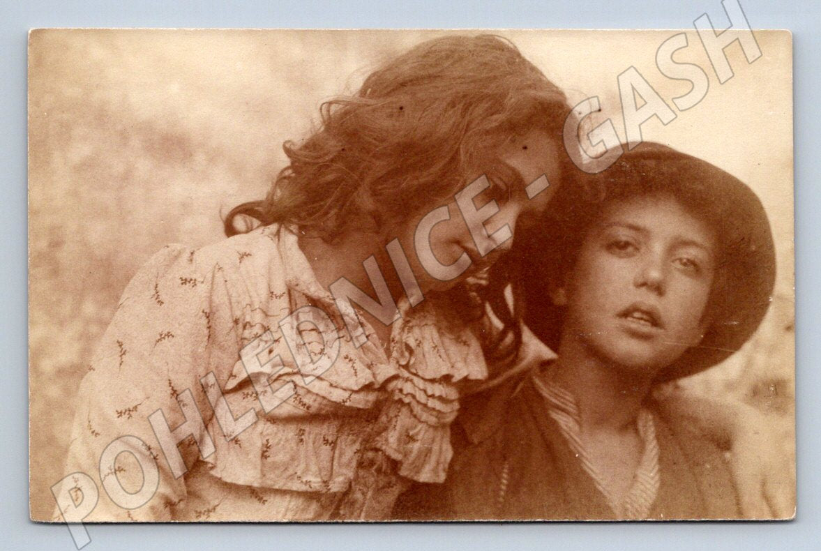 Postcard portrait of young people ethnography (M2633)
