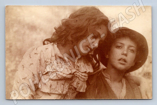 Postcard portrait of young people ethnography (M2633)