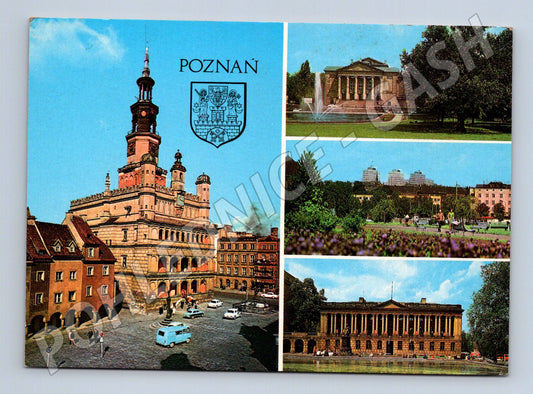 Pohlednice Polsko Poznań radnice a další místa (M26330)