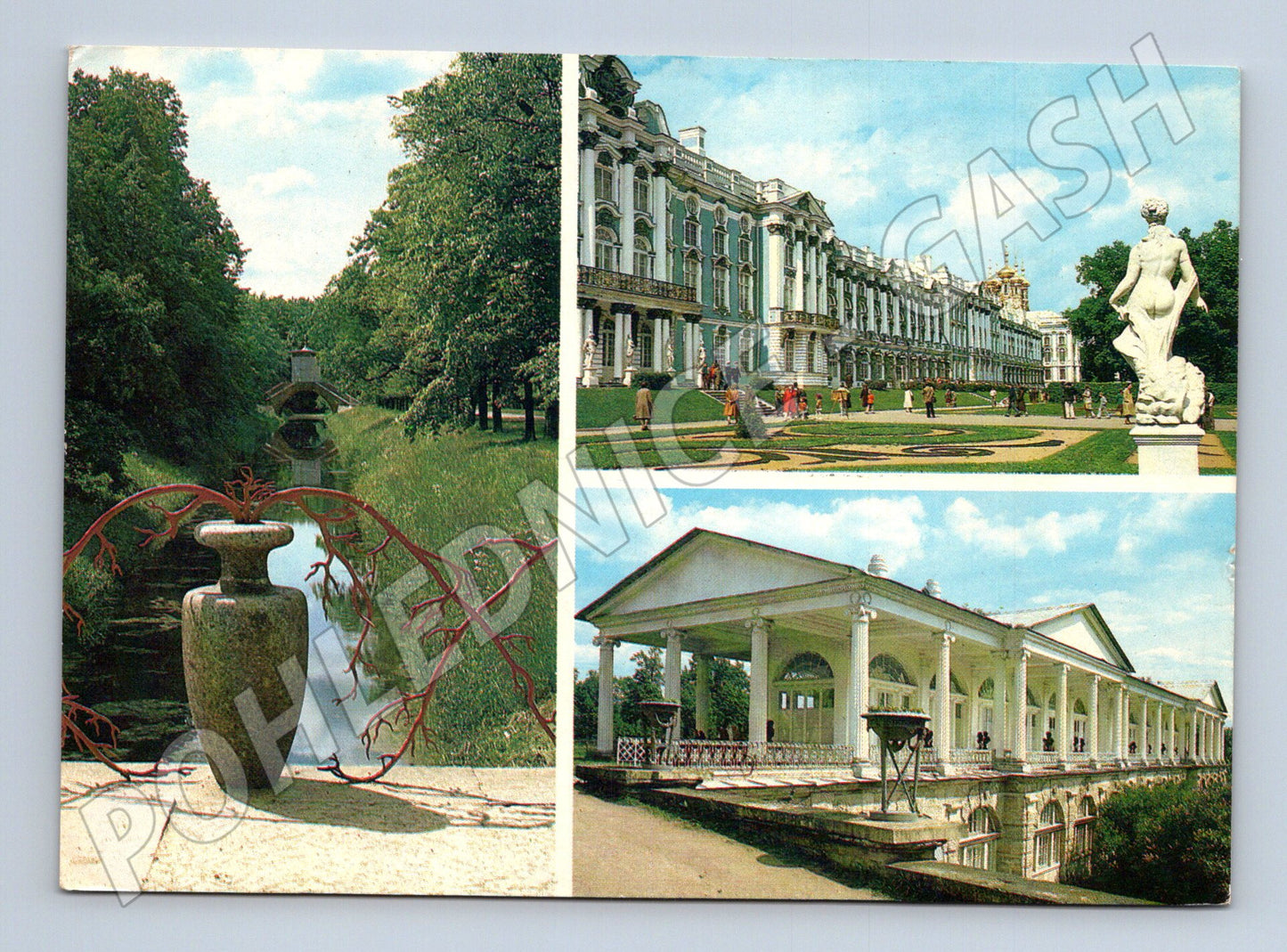 Pohlednice SSSR Puškin palác a park 1982 (M26332)
