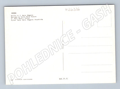 Pohlednice Itálie Řím bazilika Santa Maria Maggiore 1971 (M26336)