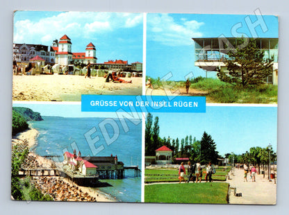 Pohlednice Německo Rügen pobřeží a pláže 1975 (M26338)
