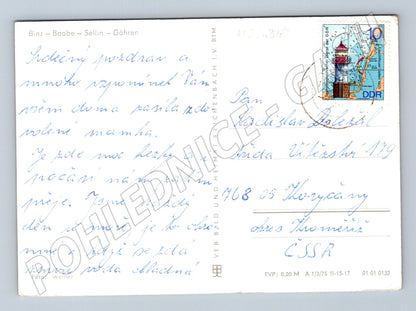 Pohlednice Německo Rügen pobřeží a pláže 1975 (M26338)