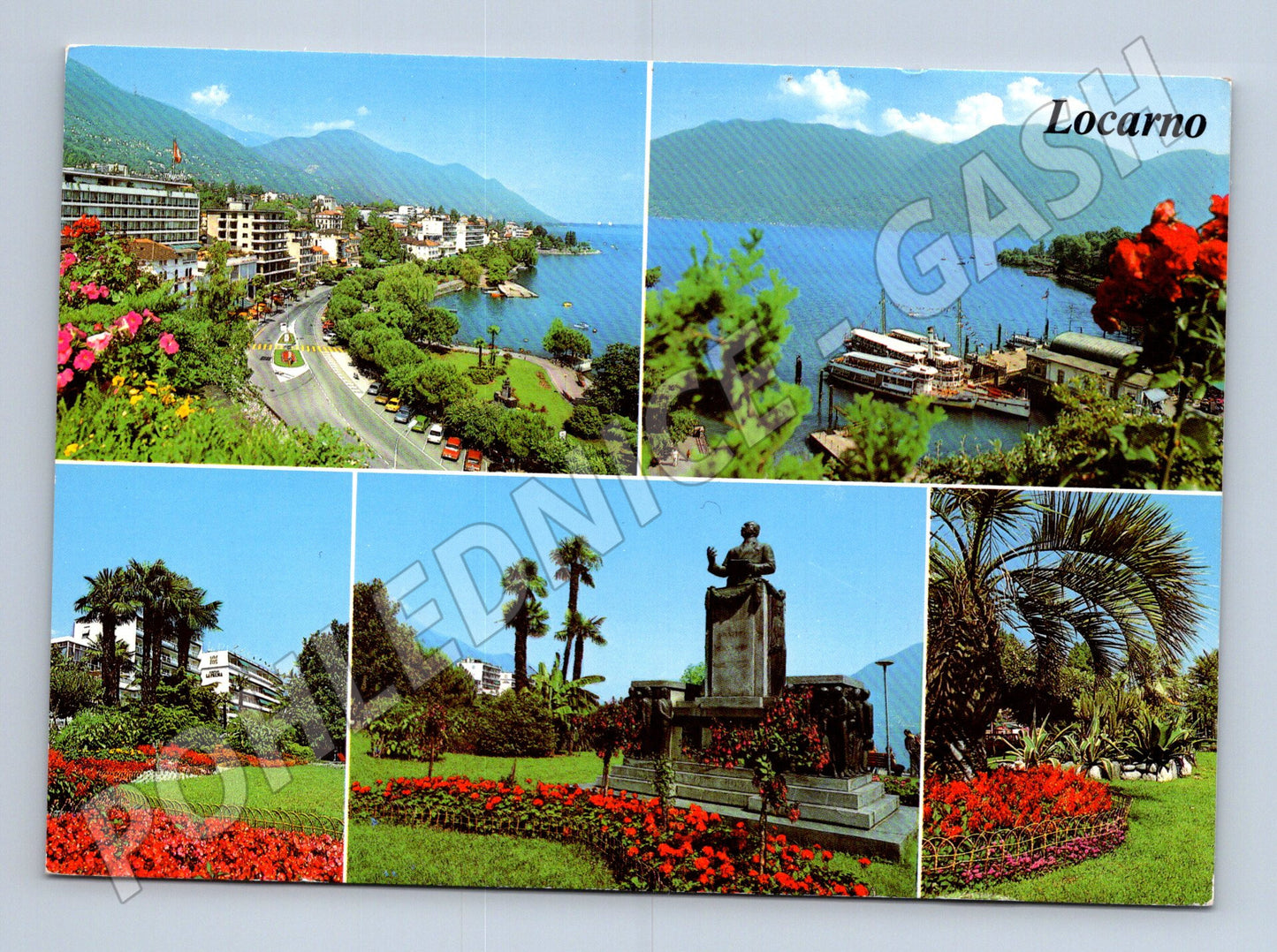 Pohlednice Švýcarsko Locarno vícepohled 1985 (M26344)