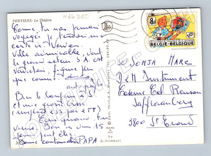 Pohlednice Belgie Verviers divadlo Le Théâtre (M26350)