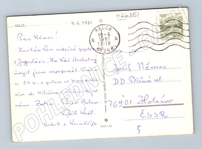 Pohlednice Chorvatsko Selce pobřeží 1981 (M26351)