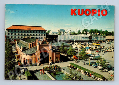 Pohlednice Finsko Kuopio město tržiště (M26365)
