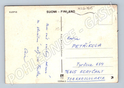Pohlednice Finsko Kuopio město tržiště (M26365)