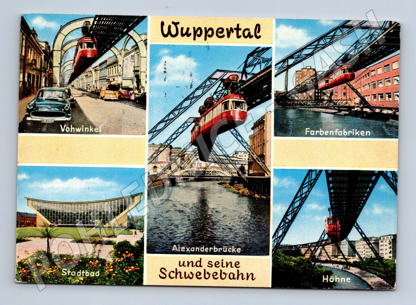 Pohlednice Německo Wuppertal Schwebebahn 1978 (M26380)