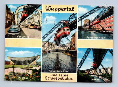 Pohlednice Německo Wuppertal Schwebebahn 1978 (M26380)