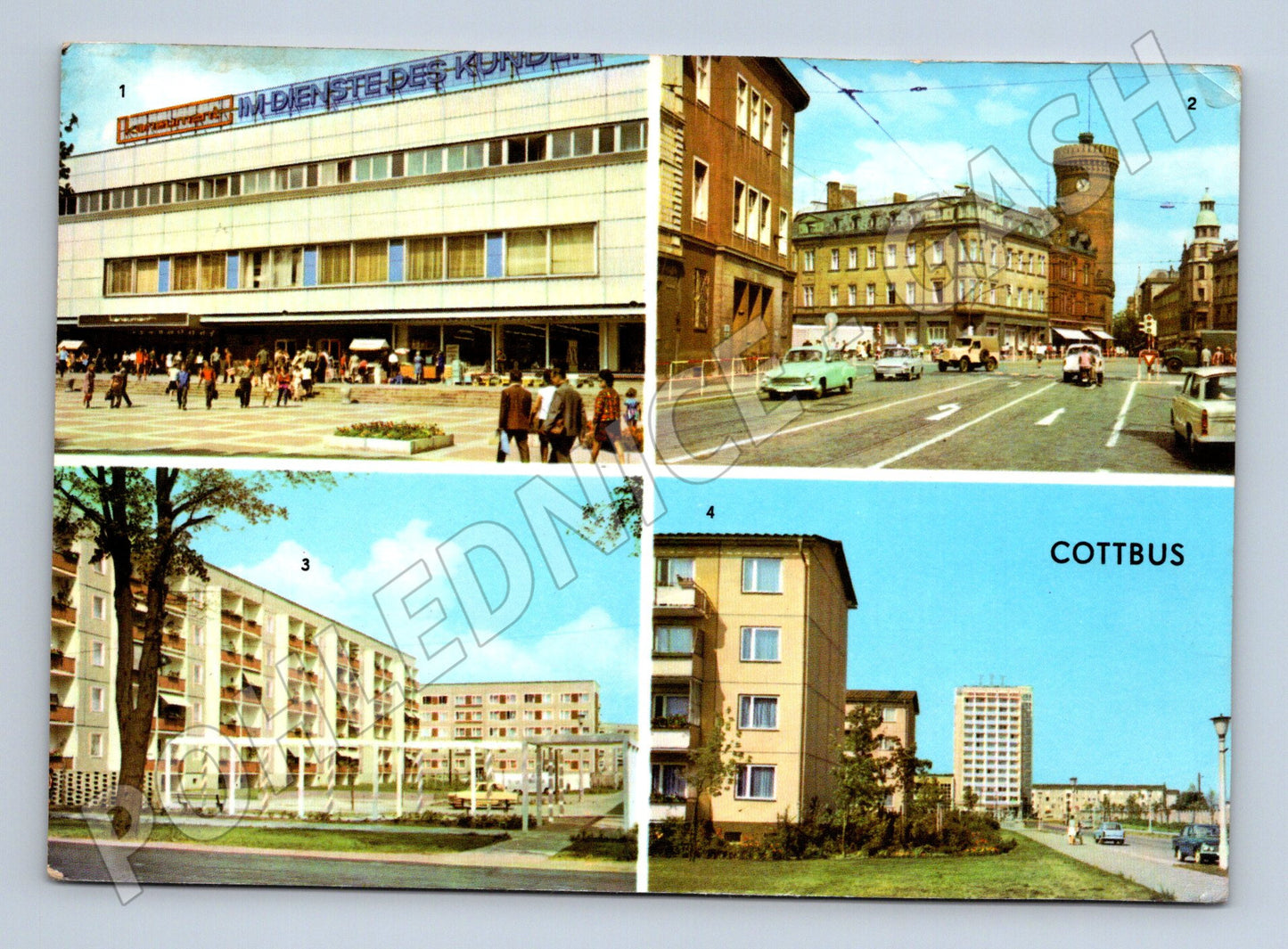 Pohlednice Německo Cottbus moderní město 1972 (M26381)