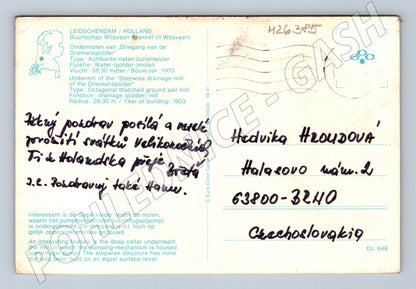 Pohlednice Holandsko Leidschendam větrný mlýn (M26385)