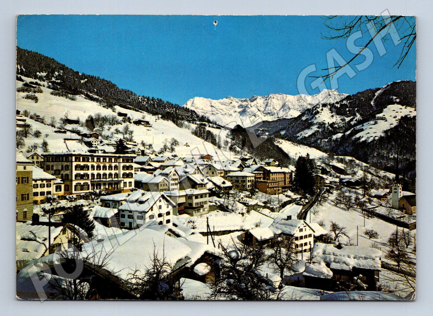 Pohlednice Švýcarsko Seewis horská vesnice 1972 (M26388)