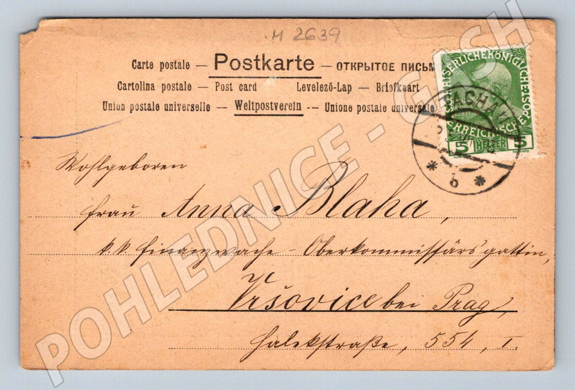 Postcard Schubertlieder Maidemröslein 1913 (M2639)