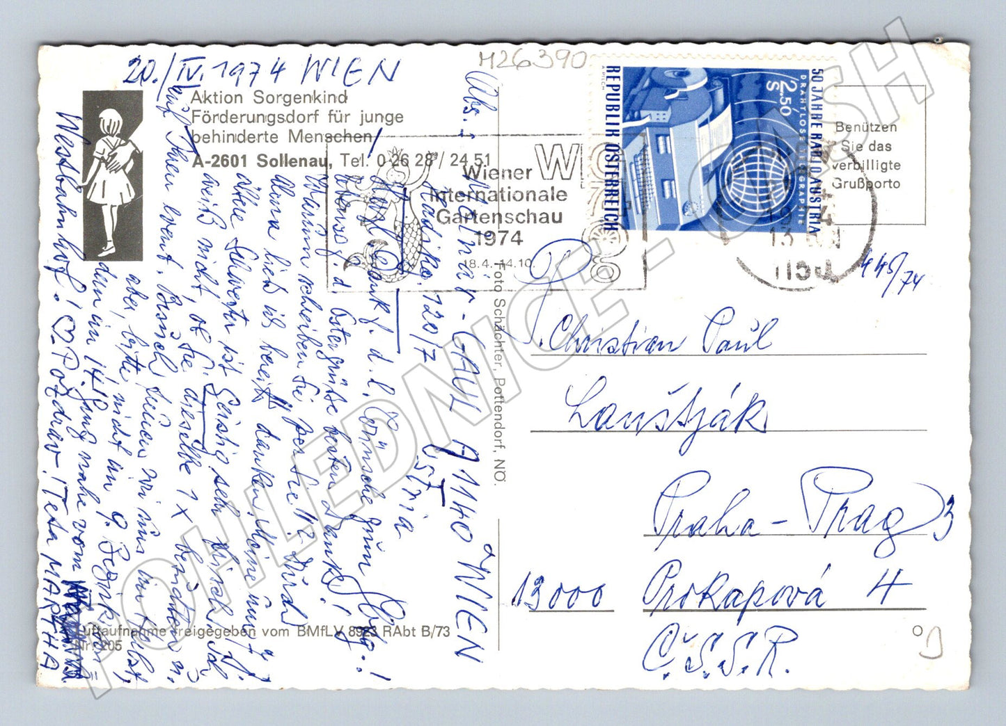 Pohlednice Rakousko Wien budovy pole 1974 (M26390)