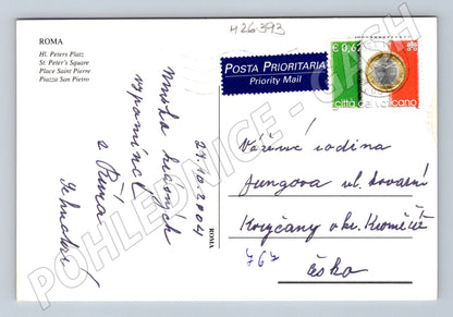 Pohlednice Itálie Řím Svatopetrské náměstí 2004 (M26393)
