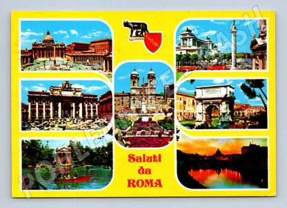 Pohlednice Itálie Řím mix památek 1983 (M26395)