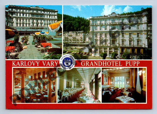 Pohlednice Karlovy Vary – Grandhotel Pupp, zaslaná, 1972 (M264)