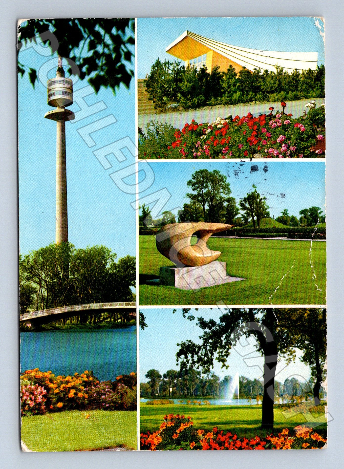 Pohlednice Rakousko Vídeň Donauturm a Donaupark 1980 (M26401)