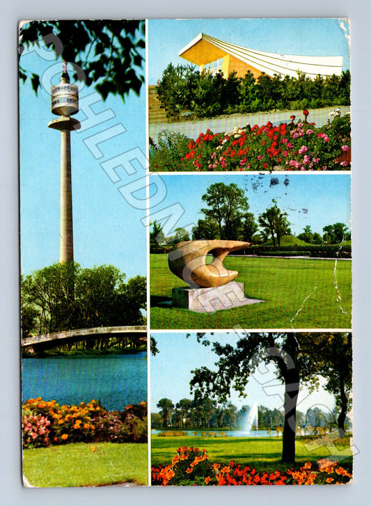 Pohlednice Rakousko Vídeň Donauturm a Donaupark 1980 (M26401)
