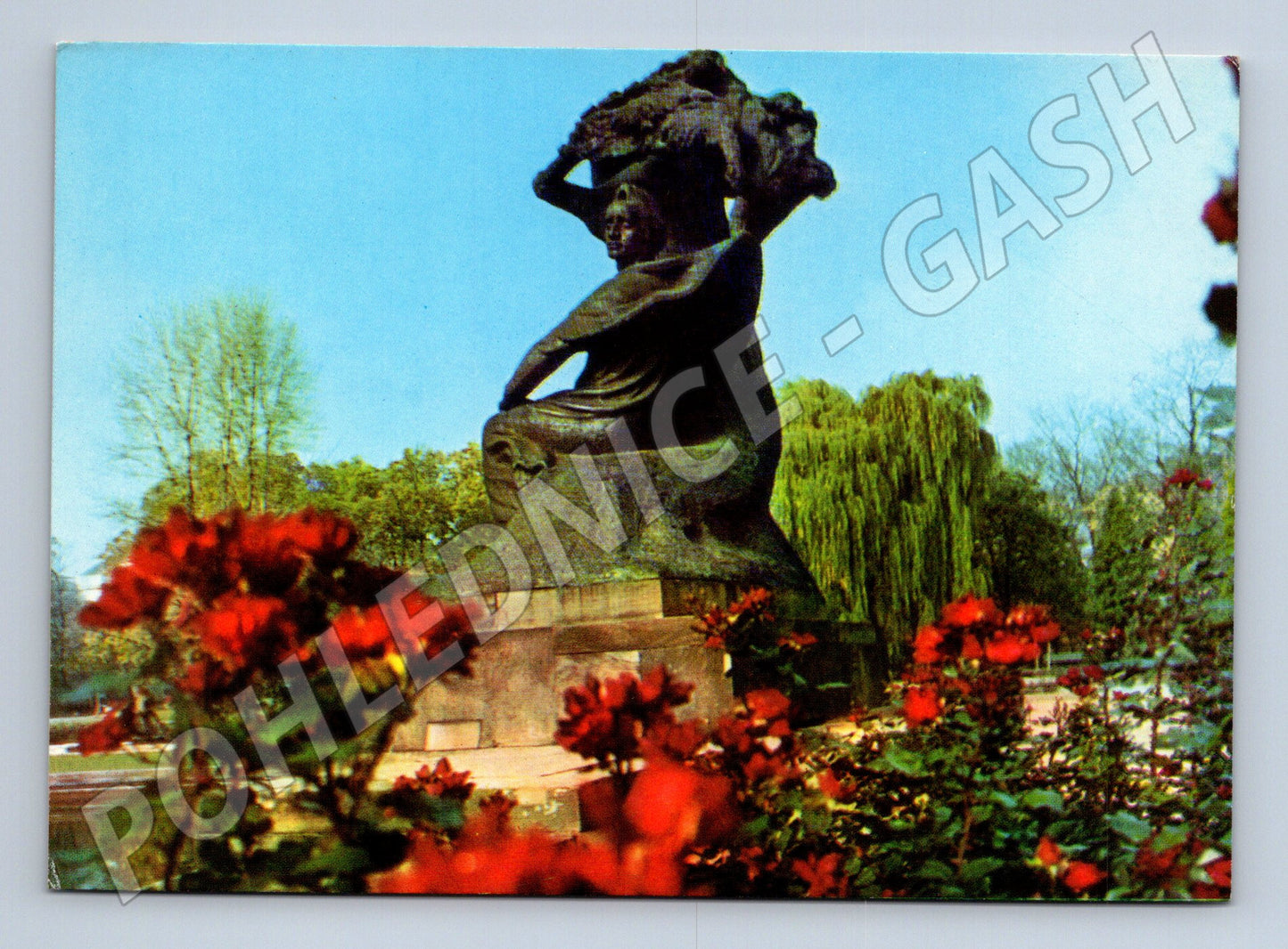 Pohlednice Polsko Varšava Chopinův pomník 1970 (M26405)