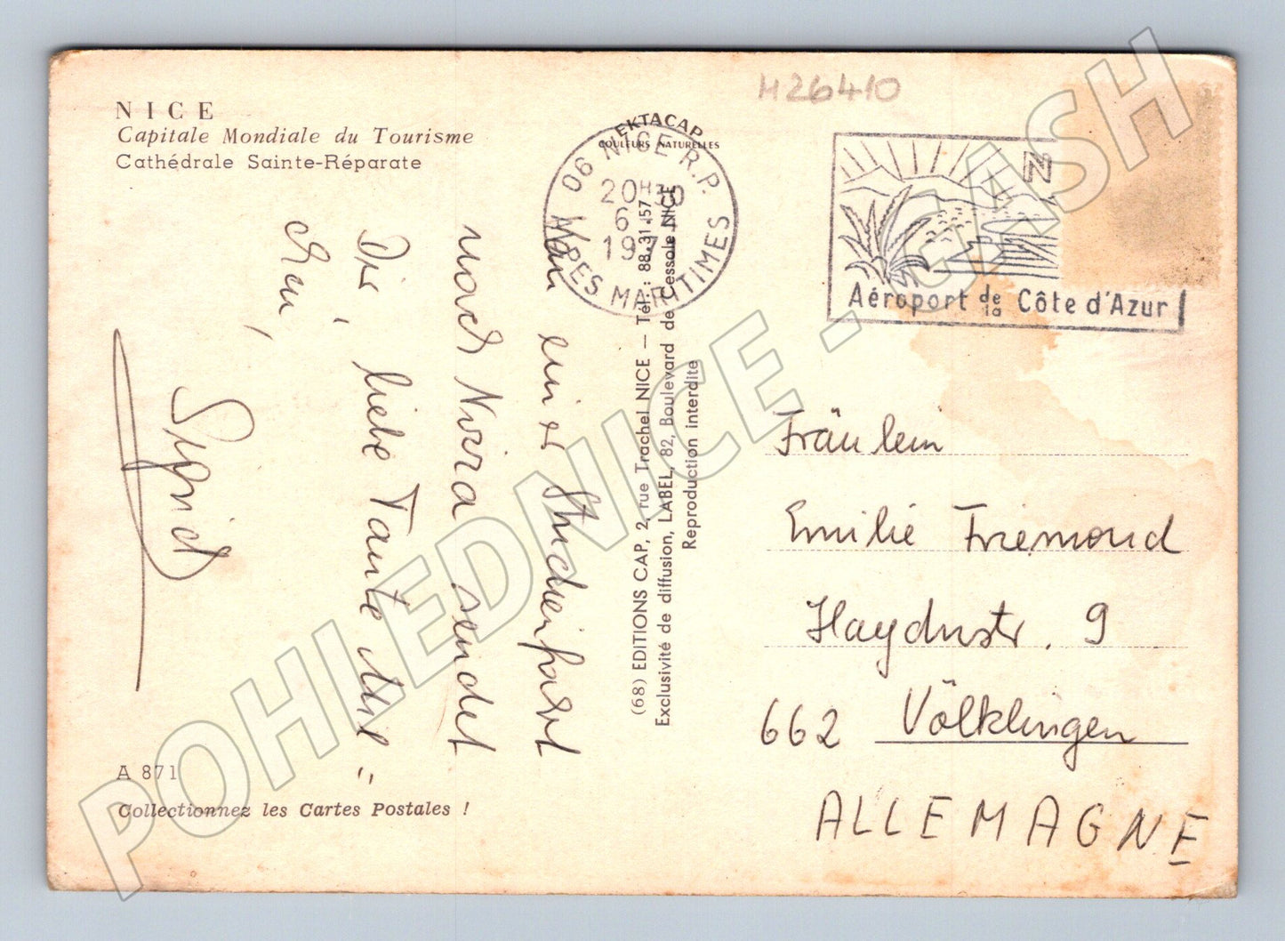 Pohlednice Francie Nice Katedrála Sainte-Reparate 1988 (M26410)