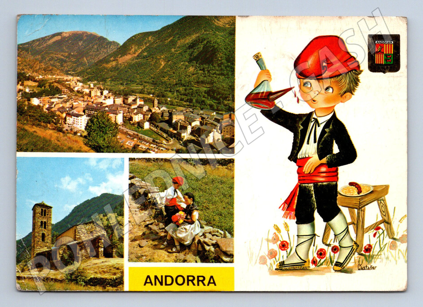 Pohlednice Andorra krajina a tradiční motivy (M26413)
