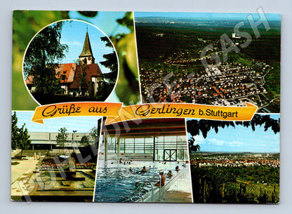Pohlednice Německo Gerlingen b.Stuttgart koláž 1985 (M26421)