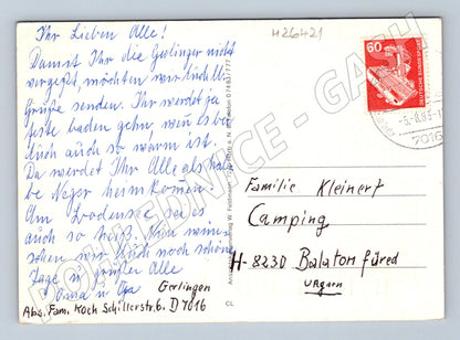 Pohlednice Německo Gerlingen b.Stuttgart koláž 1985 (M26421)