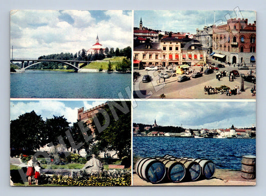 Pohlednice Švédsko Örnsköldsvik více záběrů 1957 (M26428)