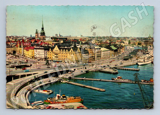 Pohlednice Švédsko Stockholm Gamla Stan 1955 (M26431)