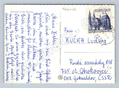 Pohlednice Rakousko Dürnstein v údolí Wachau 1973 (M26434)