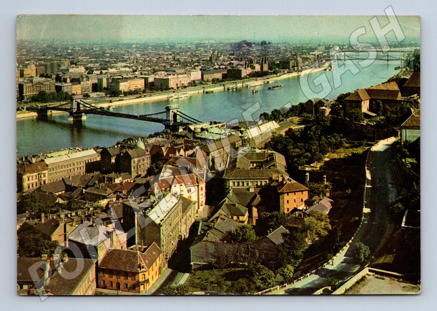 Pohlednice Maďarsko Budapešť panorama cca 1960 (M26437)