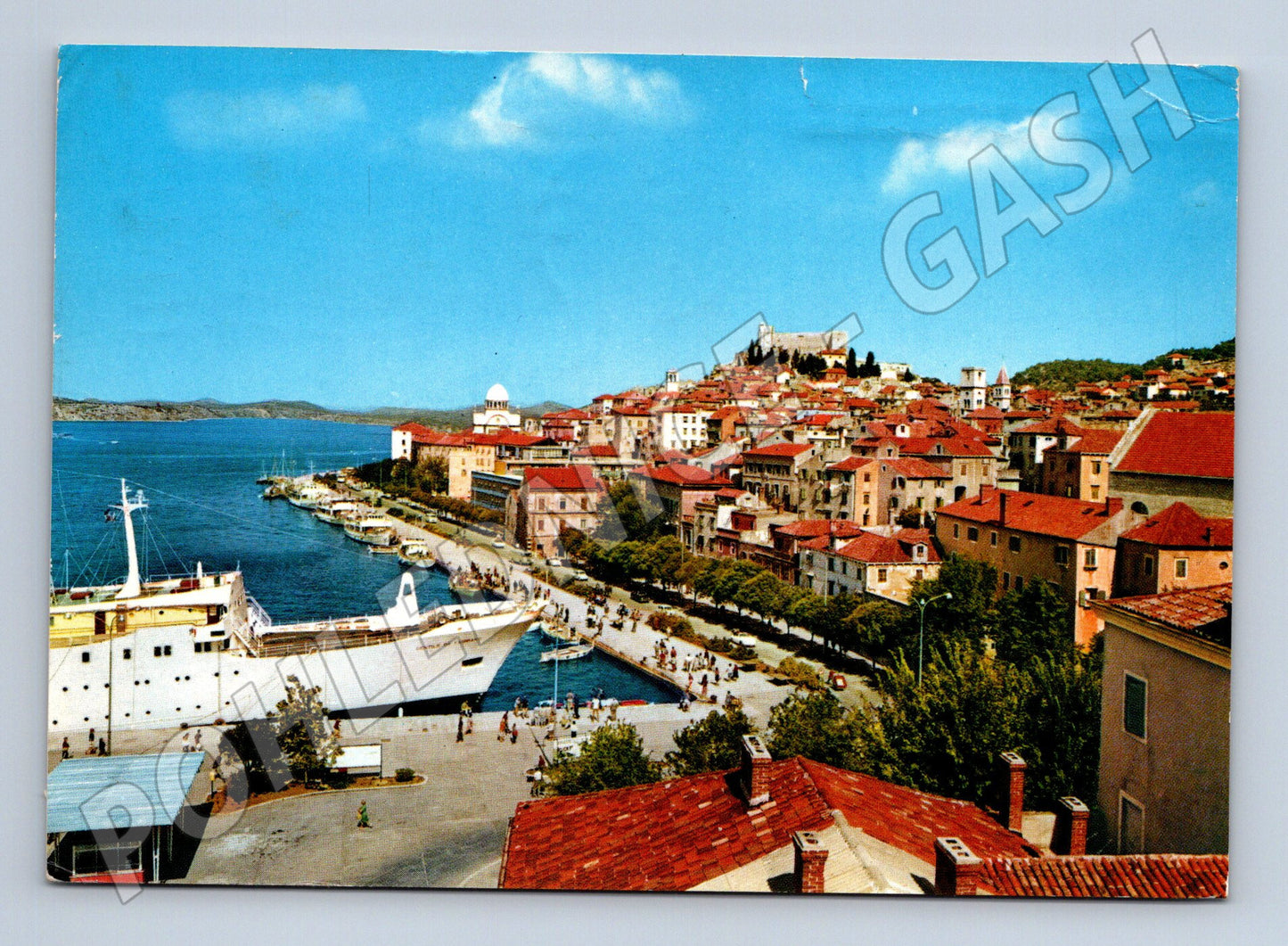 Pohlednice Chorvatsko Šibenik panorama přístav 197x (M26444)