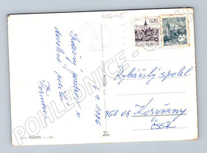 Pohlednice Chorvatsko Baška Voda pobřeží, hory 1976 (M26445)