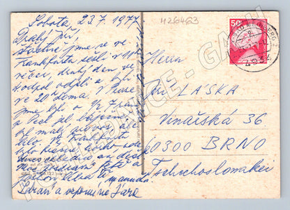 Pohlednice Německo Frankfurt am Main noční pohled 1977 (M26463)