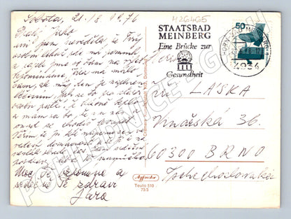 Pohlednice Německo Hermannsdenkmal Porta Westfalica 1976 (M26465)