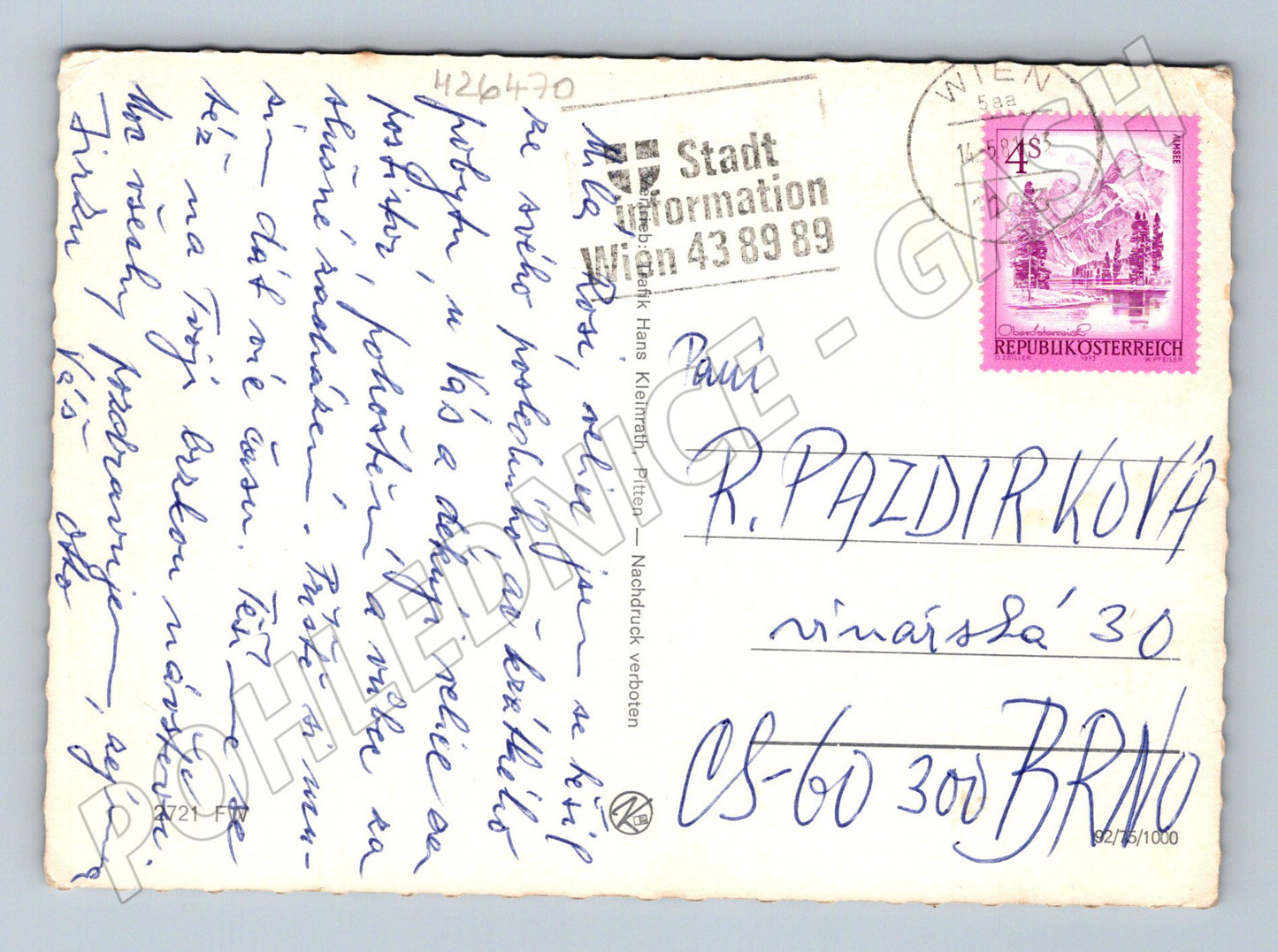 Pohlednice Rakousko Ritten 1953 (M26470)
