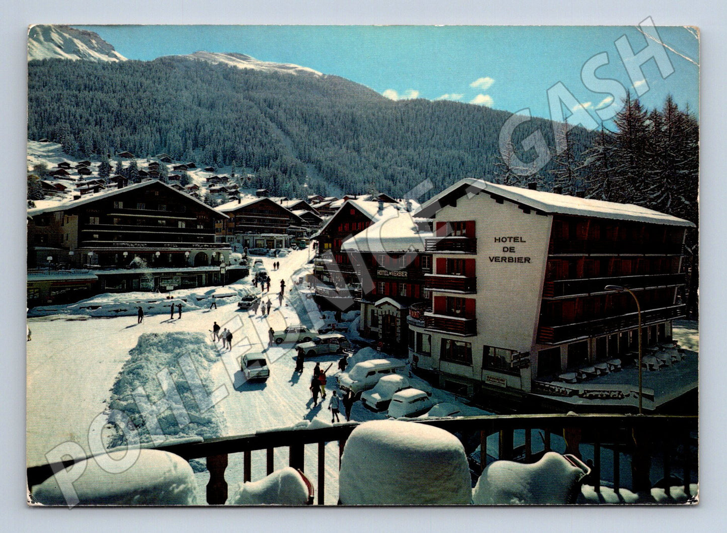 Pohlednice Švýcarsko Verbier zimní scéna 1936 (M26471)