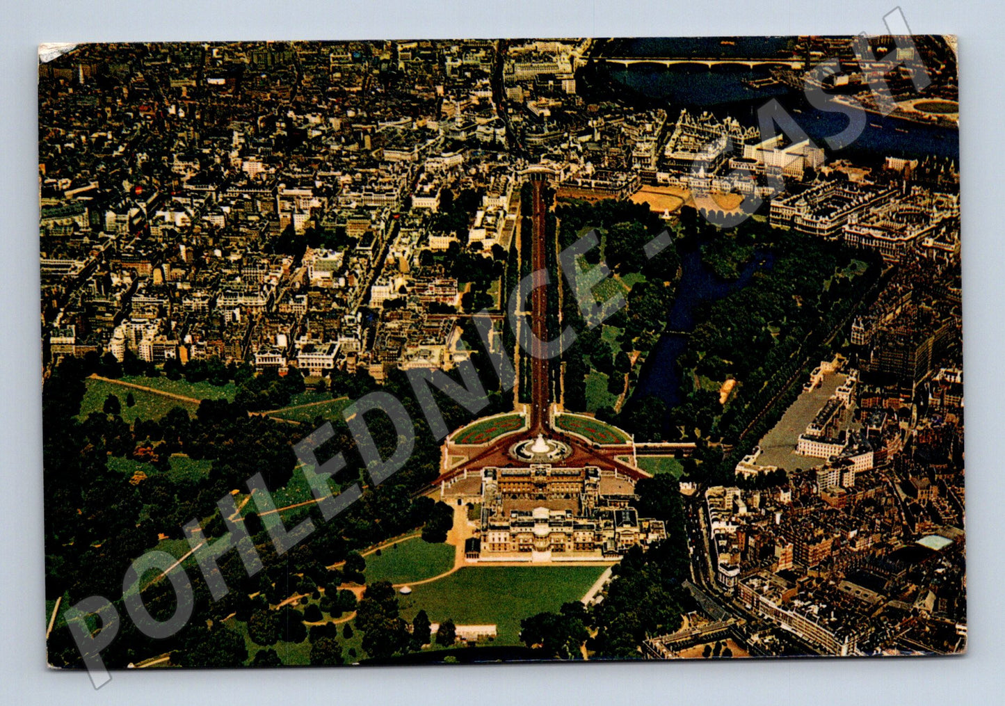 Pohlednice Velká Británie Londýn letecký pohled 1953 (M26473)