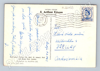 Pohlednice Velká Británie Londýn letecký pohled 1953 (M26473)